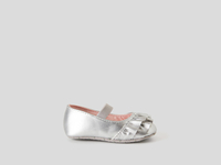 Benetton Online exclusive,  Ballerinas Mit Rüschen,  taglia 17,  Silber,  Kinder