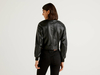 Benetton Online exclusive,  Bomberjacke Mit Taillengürtel,  taglia 40,  Schwarz,  Damen