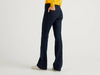 Benetton Online exclusive,  Elastische Schlagjeans,  taglia 27,  Dunkelblau,  Damen