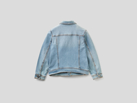 Benetton Online exclusive,  Jacke Aus Denim "eco-recycle",  taglia 2Y,  Blassblau,  Kinder