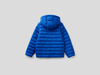 Benetton Online exclusive,  Jacke Mit Kapuze Aus Technischem Stoff,  taglia M,  Verkehrsblau,  Kinder