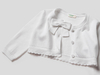 Benetton Online exclusive,  Kurze Strickjacke Mit Masche,  taglia 74,  Weiss,  Kinder