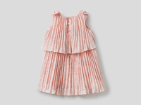Benetton Online exclusive,  Plisséekleid Mit Maschen Und Rüschen,  taglia 74,  Pink,  Kinder