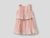 Benetton Online exclusive,  Plisséekleid Mit Maschen Und Rüschen,  taglia 82,  Pink,  Kinder