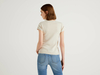 Benetton Online exclusive,  Pullover Aus 100% Baumwolle Mit Kurzen Ärmeln,  taglia S,  Beige,  Damen