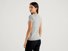 Benetton Online exclusive,  Pullover Aus 100% Baumwolle Mit Kurzen Ärmeln,  taglia S,  Grau,  Damen
