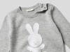 Benetton Online exclusive,  Pullover Aus 100% Baumwolle Mit Rundausschnitt Und Intarsienarbeit,  taglia 82,  Grau,  Kinder