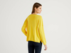 Benetton Online exclusive,  Pullover Aus Baumwolle Mit Rundausschnitt,  taglia S,  Gelb,  Damen