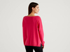 Benetton Online exclusive,  Pullover Aus Baumwolle Mit Rundausschnitt,  taglia S,  Zyklame,  Damen