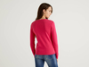 Benetton Online exclusive,  Pullover Aus Reiner Baumwolle Mit Rundausschnitt,  taglia L,  Zyklame,  Damen