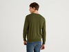 Benetton Online exclusive,  Pullover In Einer Mischung Aus Baumwolle Und Cashmere,  taglia EL,  Militärgrün,  Herren