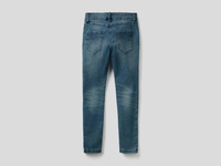 Benetton Online exclusive,  Skinny-fit-jeans Im Used-effekt,  taglia 2Y,  Blau,  Kinder