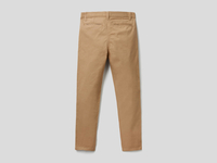 Benetton Online exclusive,  Slim-fit-chinos Aus Elastischer Baumwolle,  taglia XL,  Beige,  Kinder