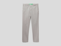 Benetton Online exclusive,  Slim-fit-chinos Aus Hellgrauer Baumwolle,  taglia 50,  Hellgrau,  Damen