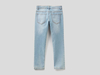 Benetton Online exclusive,  Slim-fit-jeans Aus Denim "eco-recycle",  taglia M,  Blassblau,  Kinder