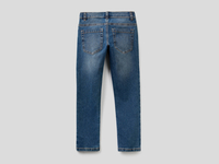 Benetton Online exclusive,  Slim-fit-jeans Aus Denim "eco-recycle",  taglia XL,  Blau,  Kinder