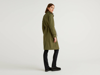 Benetton Online exclusive,  Staubmantel Mit Tunnelzug,  taglia 48,  Militärgrün,  Damen