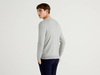 Benetton Online exclusive,  Strickjacke Aus 100% Baumwolle Mit V-ausschnitt,  taglia XL,  Grau,  Herren