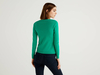 Benetton Online exclusive,  Strickjacke Aus Reiner % Baumwolle Mit Rundausschnitt,  taglia M,  Grün,  Damen
