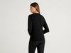 Benetton Online exclusive,  Strickjacke In Einer Cashmeremischung,  taglia L,  Schwarz,  Damen