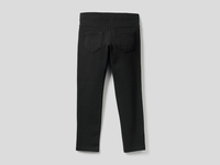 Benetton Online exclusive,  Super-skinny-hose Aus Sweatstoff,  taglia 2Y,  Schwarz,  Kinder