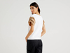 Benetton Online exclusive,  Sweatshirt Mit Kurzen Ballonärmeln,  taglia L,  Weiss,  Damen