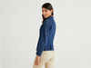 Benetton Online exclusive,  Taillierter Blazer Aus Denim In Baumwolle,  taglia 44,  Blau,  Damen