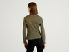 Benetton Online exclusive,  Taillierter Blazer Aus Stretchiger Baumwolle,  taglia 44,  Militärgrün,  Damen