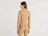 Benetton Online exclusive,  Taillierter Blazer Aus Stretchiger Baumwolle,  taglia 48,  Beige,  Damen
