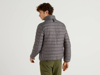 Benetton Online exclusive,  Ultraleichte Daunenjacke Im Slim Fit,  taglia KL,  Dunkelgrau,  Herren