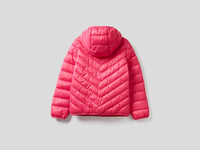 Benetton Online exclusive,  Wattierte Jacke Mit Kapuze,  taglia 2Y,  Fuchsia,  Kinder