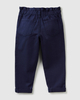 Benetton,  Paperbag-hose Aus Twill,  taglia KL,  Dunkelblau,  Kinder