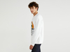 Benetton,  "looney Tunes"-sweater,  taglia XL,  Weiss,  Herren