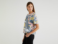 Benetton,  "tom&jerry" Camouflage-t-shirt,  taglia XS,  Bunt,  Damen