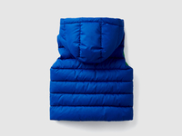 Benetton,  Ärmellose Weste "rain Defender",  taglia XX,  Verkehrsblau,  Kinder