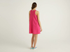 Benetton,  Ärmelloses Kleid In Trapezform,  taglia L,  Fuchsia,  Damen