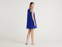Benetton,  Ärmelloses Kleid In Trapezform,  taglia M,  Blau,  Damen