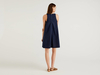 Benetton,  Ärmelloses Kleid In Trapezform,  taglia M,  Dunkelblau,  Damen