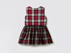 Benetton,  Ärmelloses Kleid Mit Karomuster,  taglia 90,  Fuchsia,  Kinder
