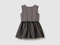 Benetton,  Ärmelloses Kleid Mit Karomuster,  taglia 98,  Bunt,  Kinder