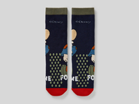 Benetton,  Socken "sieben Zwerge",  taglia 4,  Dunkelblau,  Kinder