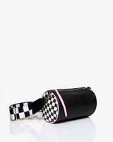 Benetton,  Zylinderförmige Tasche,  taglia ST,  Schwarz,  Damen