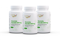 Graviola Extrakt 500 mg 3er Pack (360 Kps)