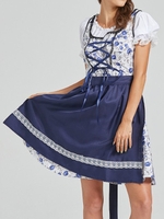 Damen Geblümt Sommer Party Polyester Keine Elastizität Urlaub Kurz A-Linien Regelmäßig Kleider