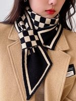 Damen Hahnentritt Alle Jahreszeiten Elegant Täglich Wärme Baumwollmischung Halsmanschette Regelmäßig Schal