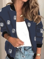 Damen Lässig Frühling/Herbst Löwenzahn Normal Mikroelastizität Täglich Weit Langarm Regelmäßig Kimonos