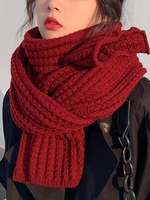 Damen Lässig Unifarben Alle Jahreszeiten Polyester Schwer Täglich Weihnachten Wärme Schal Schal