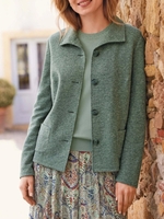 Damen Lässig Unifarben Herbst Nein Elastizität Täglich Standard Langarm H-Linie Regelmäßig Jacke