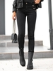 Damen Lässig Unifarben Winter Normal Mikro-Elastizität Täglich Regelmäßige Passform Lang H-Linie Jeans