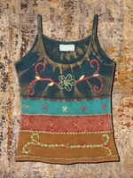 Damen Süß Farbverlauf Sommer Normal Leicht Sexy Ärmellos Weit Rundhals Tanktop Blusen & Shirts